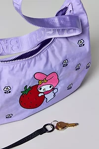 BAGGU X Hello Kitty And Friends Embroidered My Melody Medium Nylon Crescent Bag