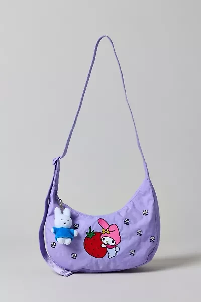BAGGU X Hello Kitty And Friends Embroidered My Melody Medium Nylon Crescent Bag