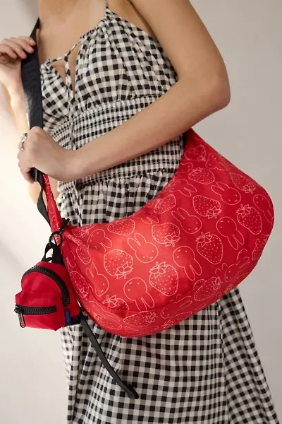 BAGGU & Miffy UO Exclusive Medium Nylon Crescent Bag