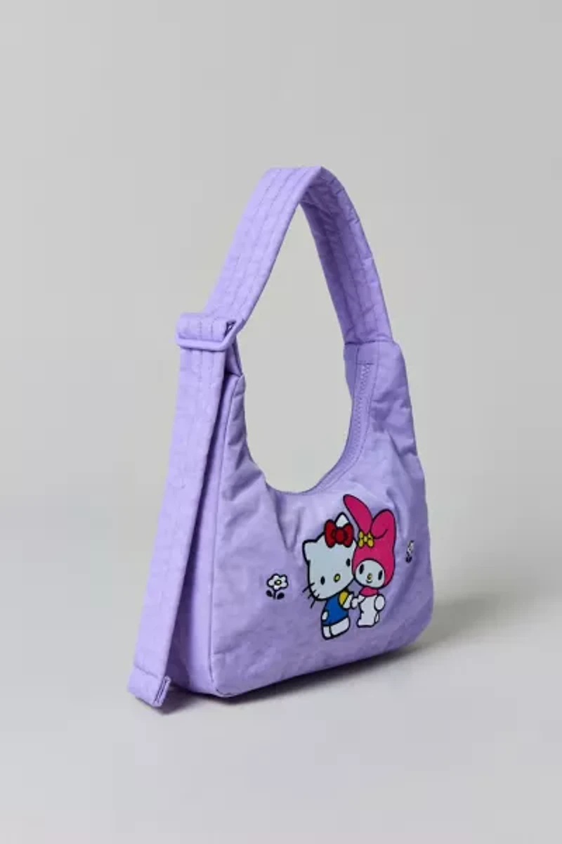 BAGGU X Hello Kitty And Friends Embroidered Hello Kitty & My Melody Mini Nylon Shoulder Bag