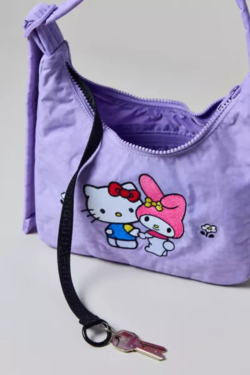 BAGGU X Hello Kitty And Friends Embroidered Hello Kitty & My Melody Mini Nylon Shoulder Bag