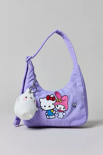 BAGGU X Hello Kitty And Friends Embroidered Hello Kitty & My Melody Mini Nylon Shoulder Bag