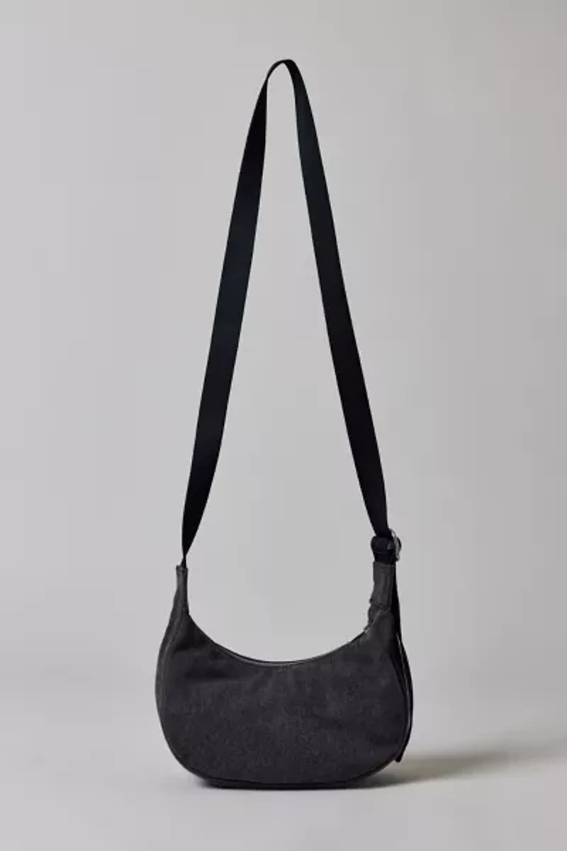 BAGGU Small Denim Crescent Bag