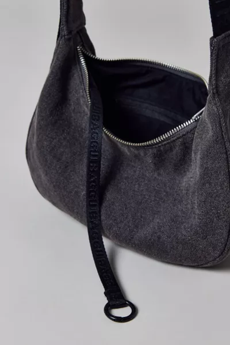 BAGGU Small Denim Crescent Bag