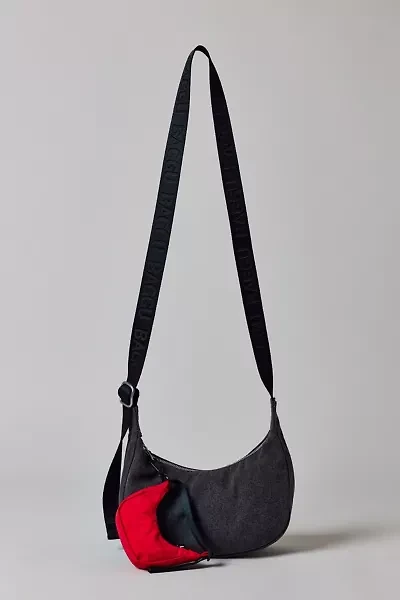 BAGGU Small Denim Crescent Bag