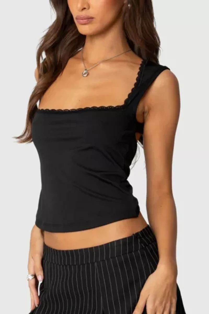 Edikted Fae Square Neck Open Back Top