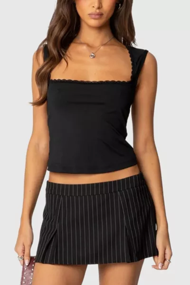 Edikted Fae Square Neck Open Back Top