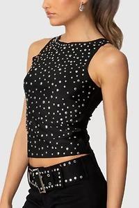 Edikted Alexandra Studded Top