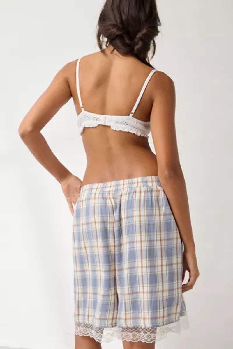 Out From Under Your Dreams Lace Trim Long Boxer Short