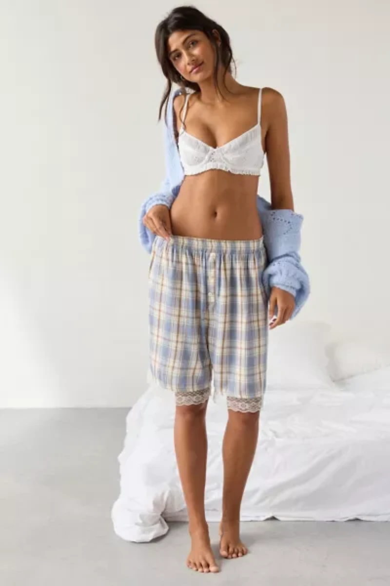 Out From Under Your Dreams Lace Trim Long Boxer Short