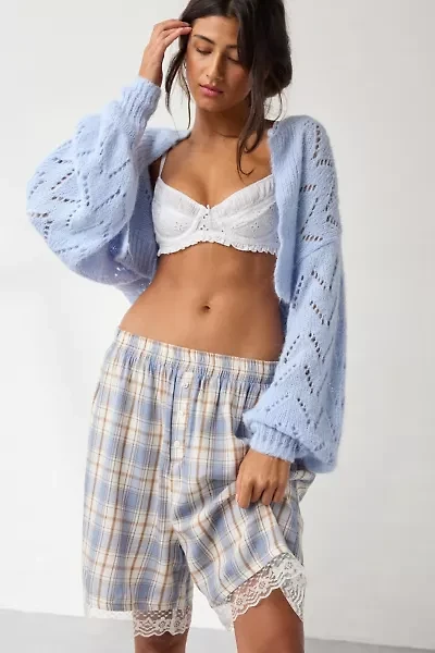 Out From Under Your Dreams Lace Trim Long Boxer Short