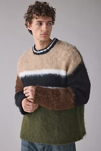 The Ragged Priest Patched Knit Crew Neck Sweater