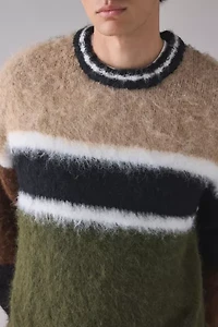 The Ragged Priest Patched Knit Crew Neck Sweater