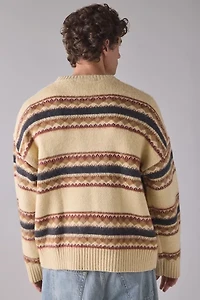 The Ragged Priest Fairisle Knit Crew Neck Sweater