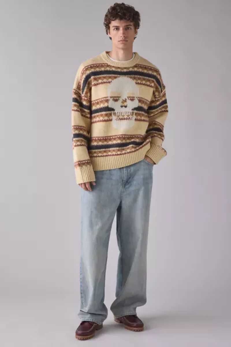 The Ragged Priest Fairisle Knit Crew Neck Sweater
