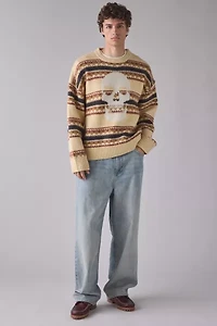 The Ragged Priest Fairisle Knit Crew Neck Sweater