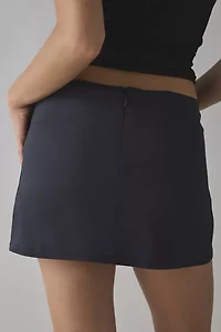 Kimchi Blue Girls Night Low-Rise Belted Wrap Micro Mini Skort