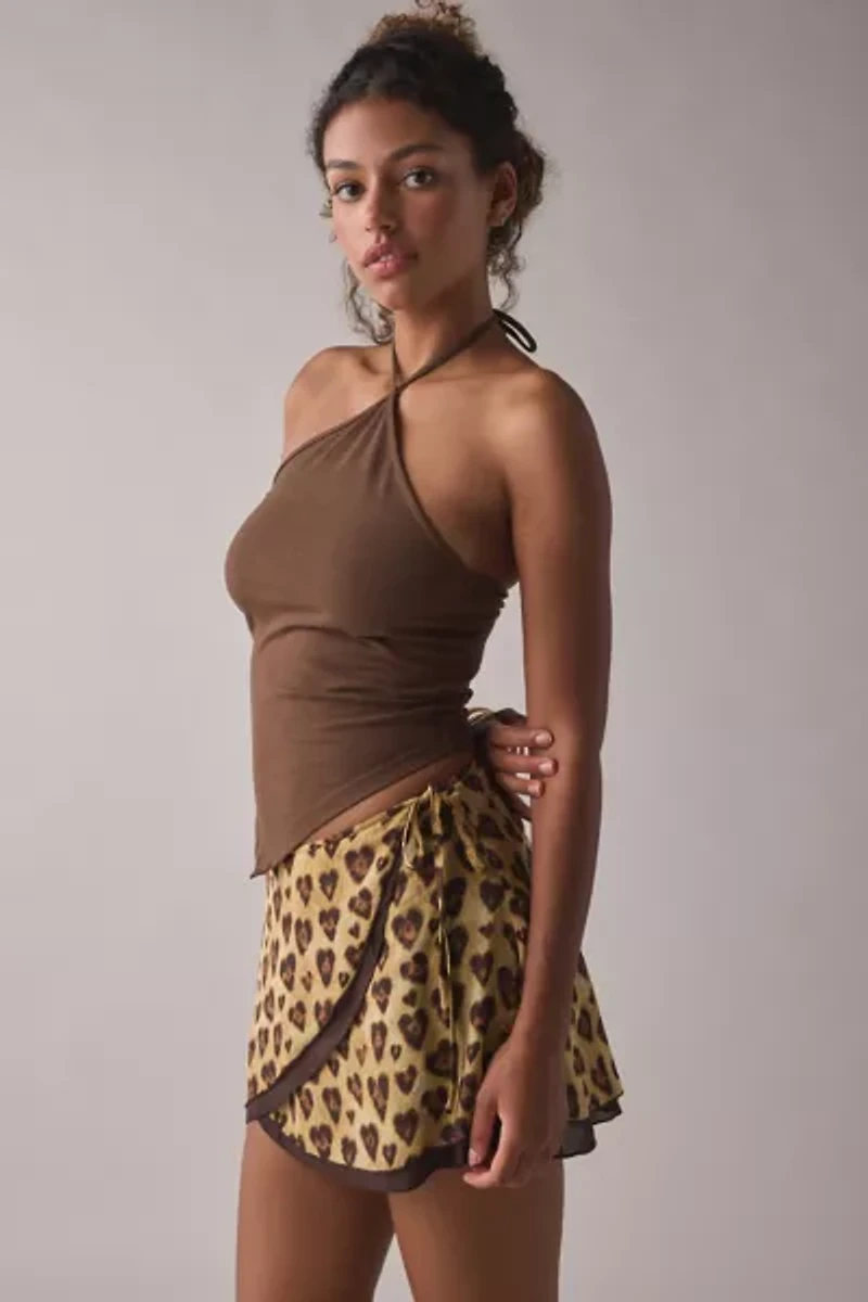 Kimchi Blue Lovers Lane Layered Wrap Mini Skirt