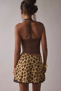 Kimchi Blue Lovers Lane Layered Wrap Mini Skirt