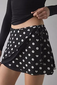Kimchi Blue Lovers Lane Layered Wrap Mini Skort