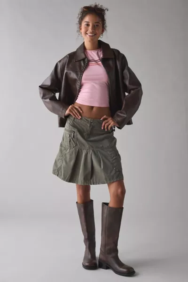 BDG Kelli Cadet Cargo Knee-Length Skirt