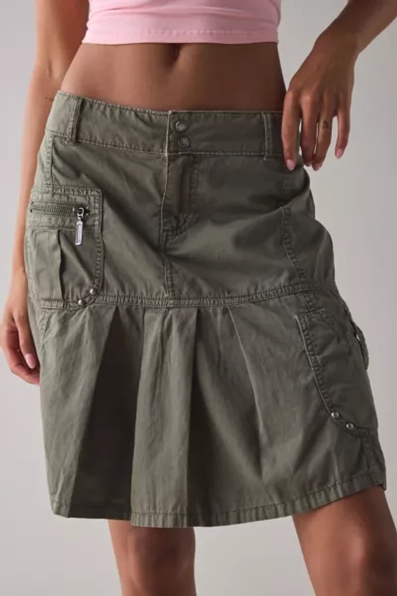 BDG Kelli Cadet Cargo Knee-Length Skirt