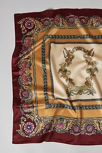 Ornate Patterned Silky Scarf
