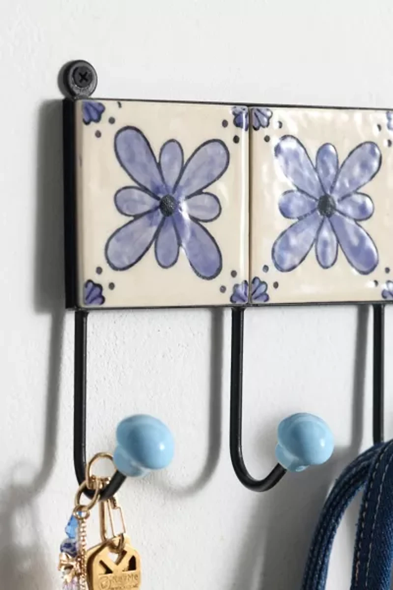 Multi Ceramic Tile Wall Hook