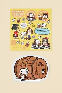 PIPSTICKS Peanuts Root Beer Scratch 'N Sniff Scented Sticker Set