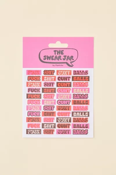 PIPSTICKS The Swear Jar Bad Day Sticker Sheet