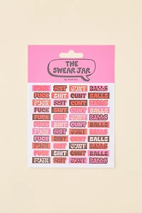 PIPSTICKS The Swear Jar Bad Day Sticker Sheet