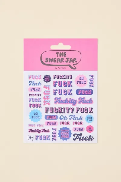 PIPSTICKS The Swear Jar F*** Sticker Sheet