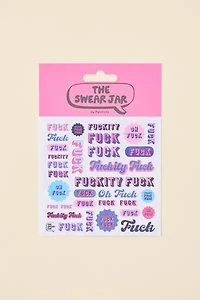 PIPSTICKS The Swear Jar F*** Sticker Sheet