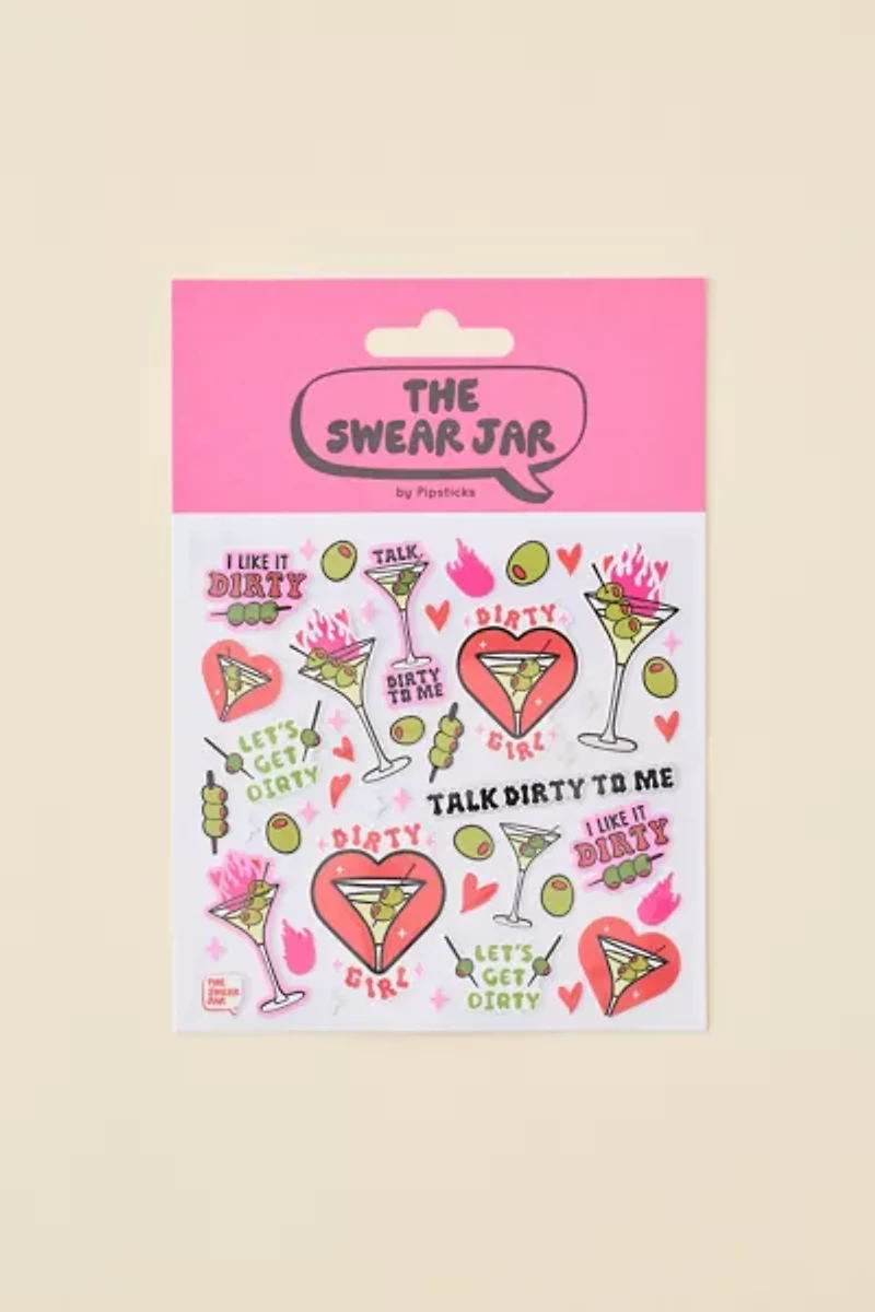 PIPSTICKS The Swear Jar Talk Dirty To Me Sticker Sheet