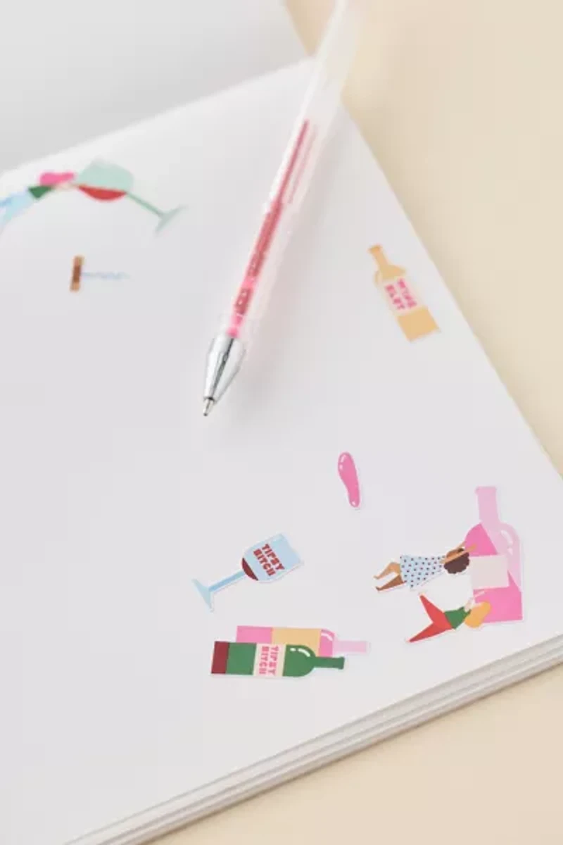 PIPSTICKS The Swear Jar Wine Sticker Sheet