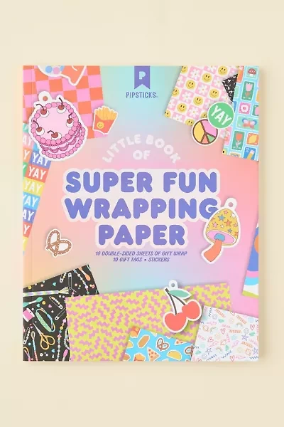 PIPSTICKS Fun & Festive Wrapping Paper Book
