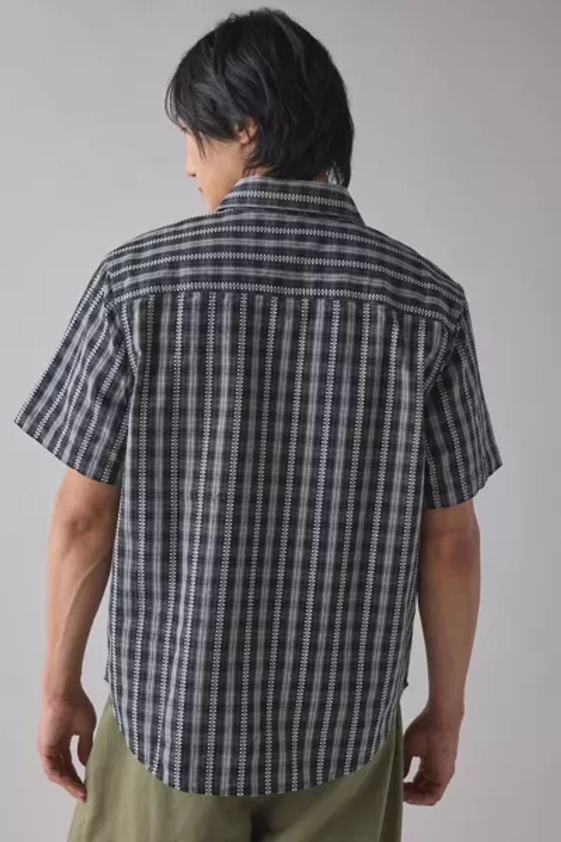 UO Checkerboard Plaid Short Sleeve Shirt