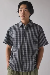 UO Checkerboard Plaid Short Sleeve Shirt