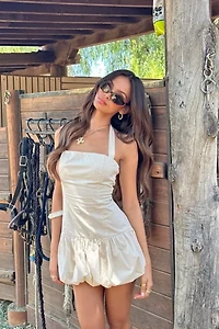 Edikted Bryn Bubble Skirt Mini Dress