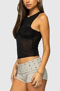 Edikted Erica Sheer Gathered Top