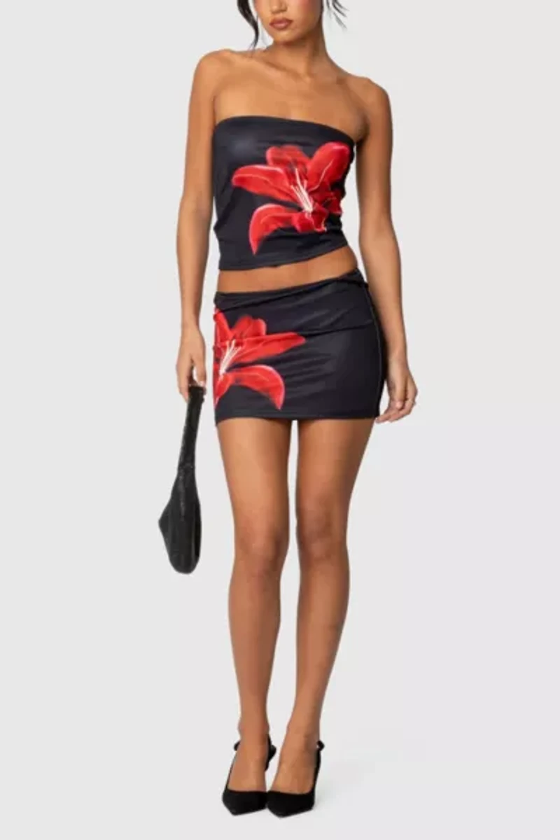 Edikted Tiger Blossom Tube Top