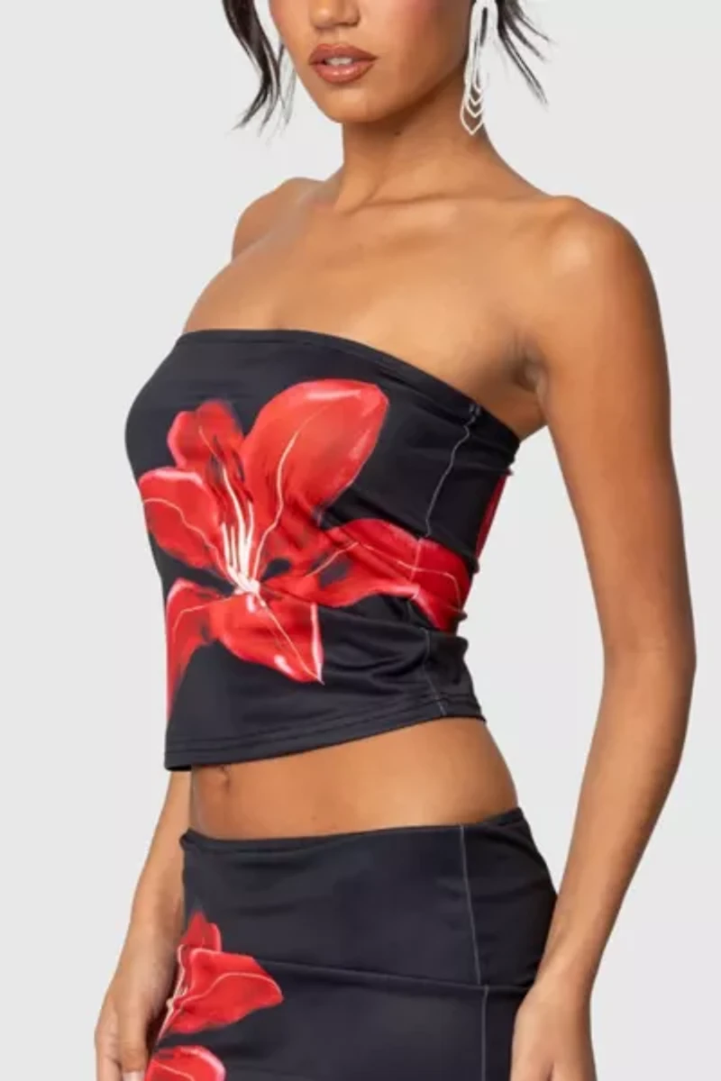 Edikted Tiger Blossom Tube Top