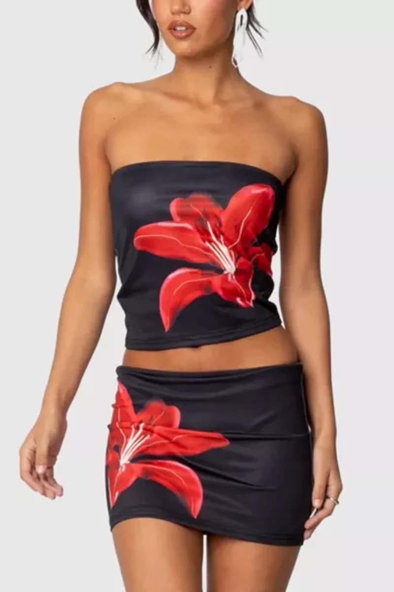 Edikted Tiger Blossom Tube Top