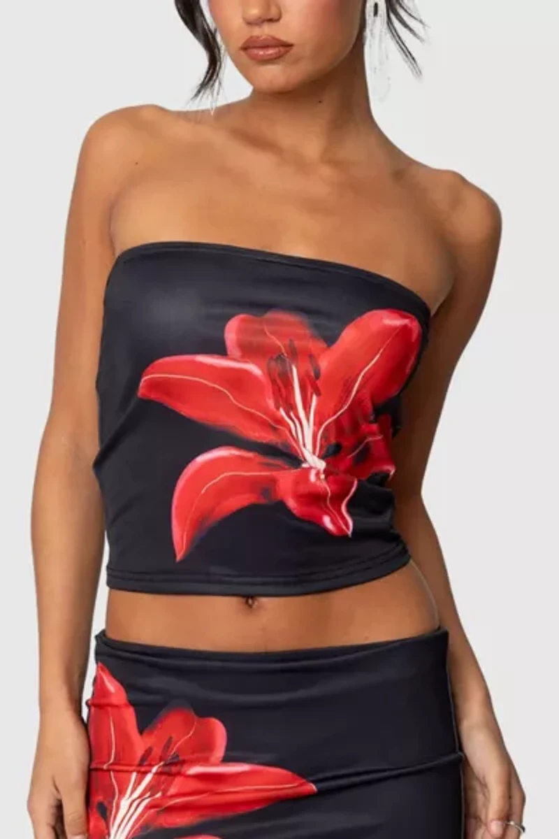 Edikted Tiger Blossom Tube Top