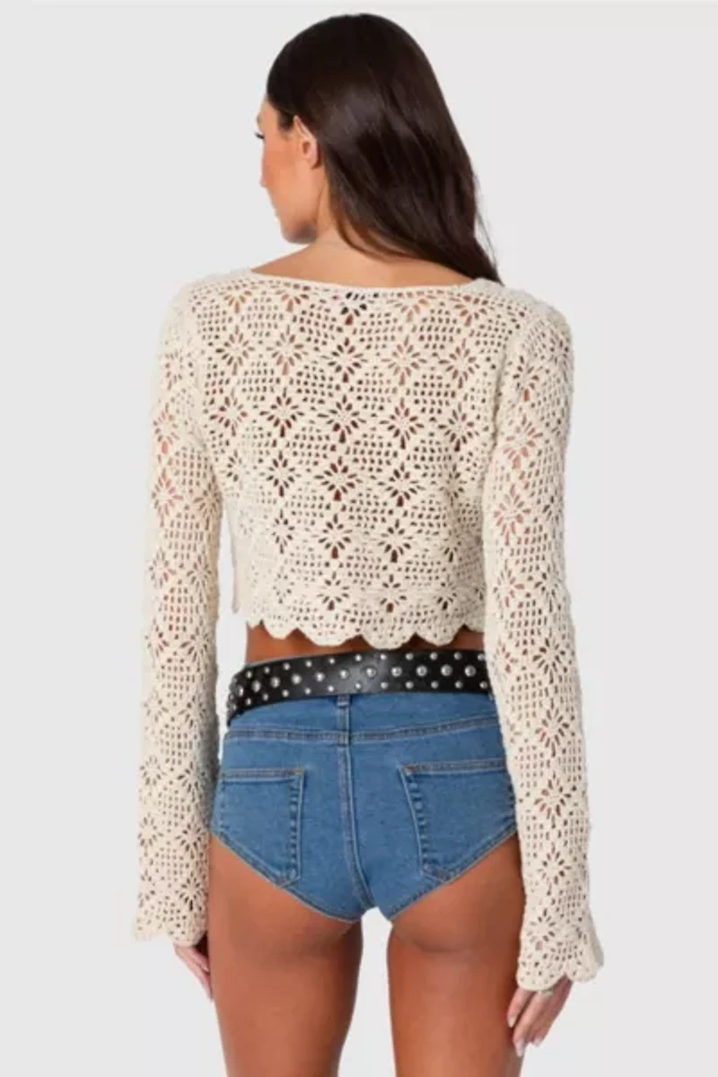 Edikted Tessie Crochet Top