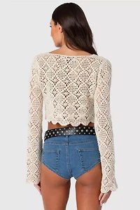 Edikted Tessie Crochet Top