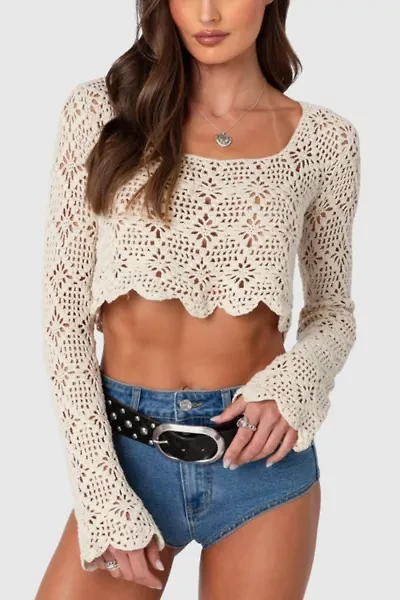 Edikted Tessie Crochet Top