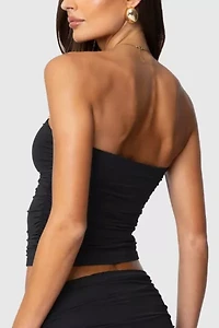 Edikted Curved U Strapless Top