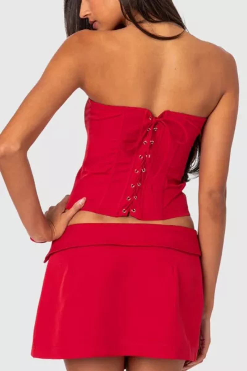 Edikted Selena Lace Up Corset