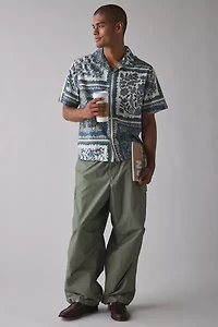 UO Scarf Pattern Short Sleeve Shirt